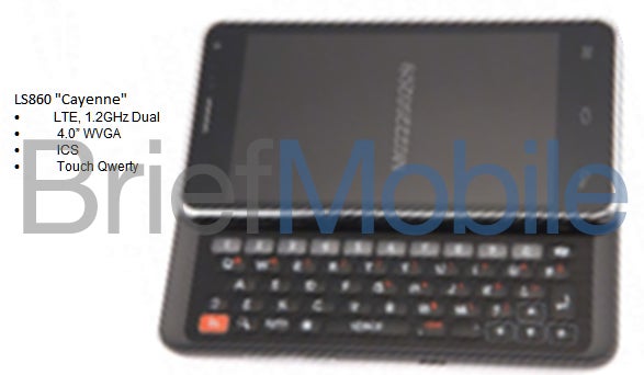 LG LS860 "Cayenne" surfaces, possibly a QWERTY keyboard Android headed to Sprint