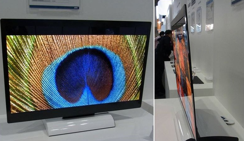 Front and side view of an IGZO display - Foxconn-Sharp partnership to result in new factory to produce Apple iPhone displays