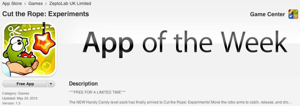 Can't miss it - Apple intros “Free App of the Week”