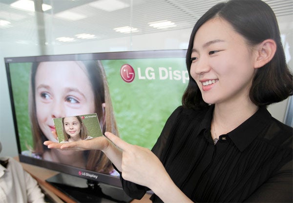 LG's new 5 inch display has a higher pixel density than the Apple iPhone 4 and 4S - LG reveals 5 inch smartphone screen with Retina display besting pixel density of 440ppi