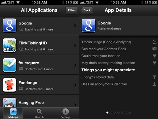 Clueful lets you see exactly what apps are prying into your personal data without your permission
