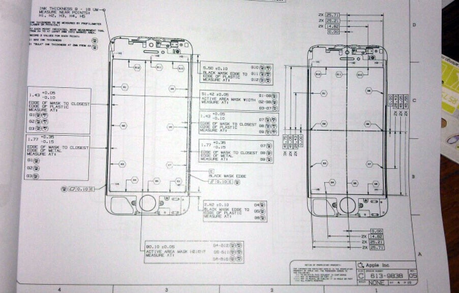 Purported design schematics for the iPhone 5 confirm an opening for a 4&quot; display