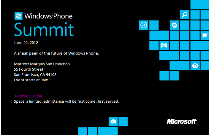 Microsoft to reveal the future of Windows Phone June 20 in San Francisco