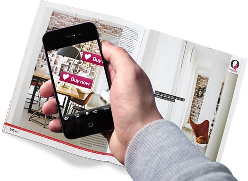 Hiding "Buy Now" buttons inside a printed page could lead to sales - Layar wants to help you use AR to hide words, video and other media inside printed words
