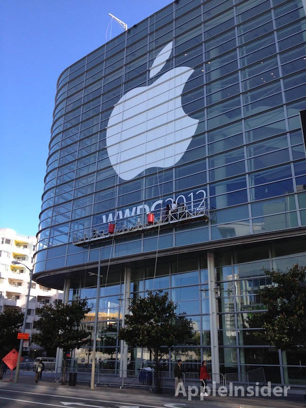 The Moscone Center is getting ready for WWDC 2012 - Unlocked Apple iPhone units can test T-Mobile&#039;s 1900MHz 4G HSPA+ network at WWDC