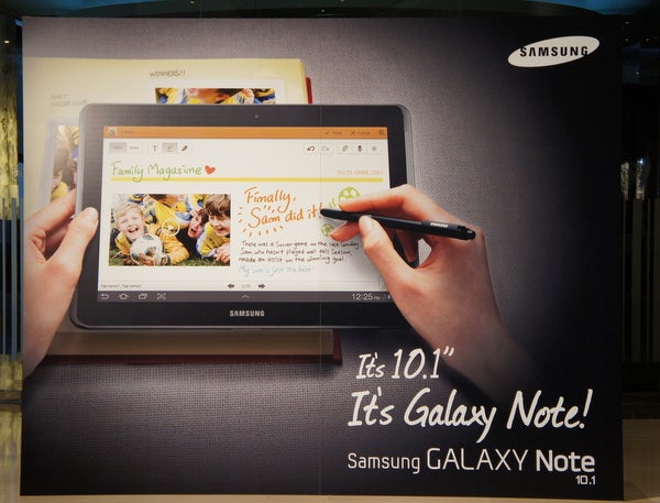 A teaser for the tablet - Samsung: Amazon erred, Samsung GALAXY Note 10.1 NOT up for pre-order