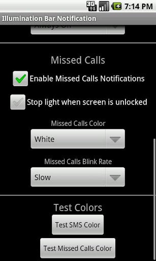 Sony's NXT line transparent bar set as notification light via 3rd party app, Xperia U gets all the colors