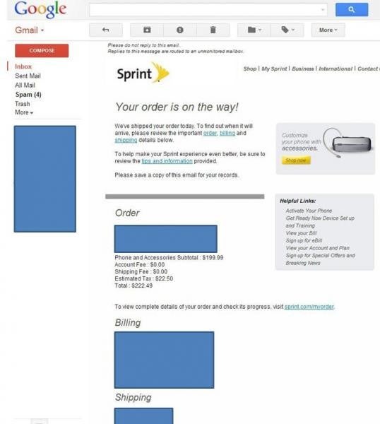 Some 16GB Samsung Galaxy S III units have been shipped by Sprint - Some 16GB Samsung Galaxy S III units shipped to Sprint customers