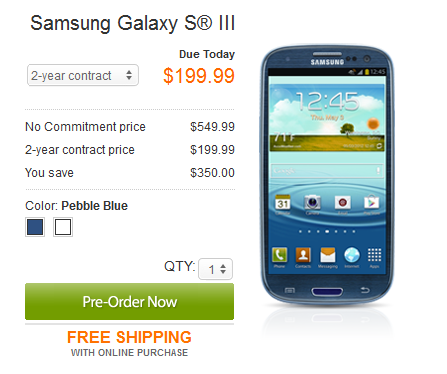 AT&amp;T's pre-orders for the Samsung Galaxy S III will arrive on or before June 25th - AT&T's Samsung Galaxy S III pre-orders to arrive no later than June 25th