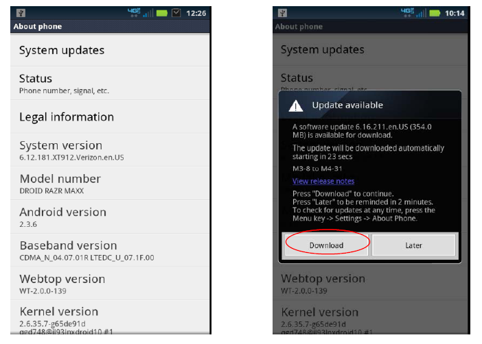 Verizon&#039;s site shows how to update your Motorola DROID RAZR MAXX - Motorola and Verizon web sites feature ICS update info for Motorola DROID RAZR and DROID RAZR MAXX