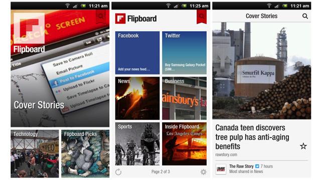 Google Current has competition from Flipboard - Google Currents pre-installed in Android 4.1