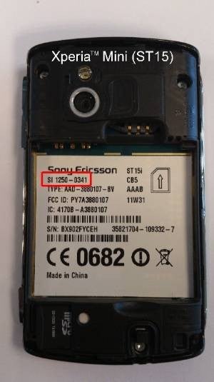 Where to find the SI number on your Sony Ericsson Xperia mini - Android 4.0 comes to Sony Xperia mini
