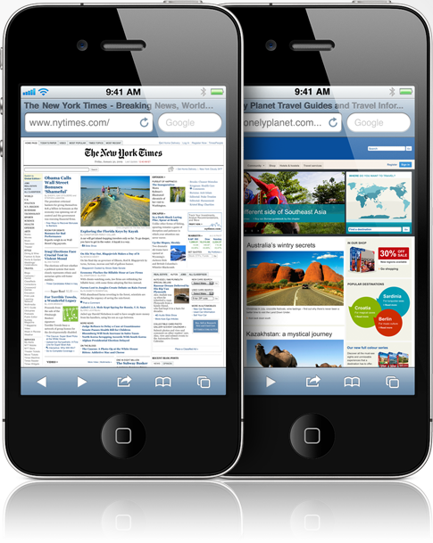 Mobile Safari - Latest stats show iOS with 65% share of mobile browsing traffic