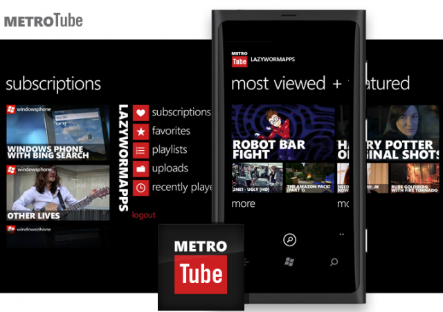 METROTube for Windows Phone - YouTube app METROTube, returns to Windows Phone Marketplace