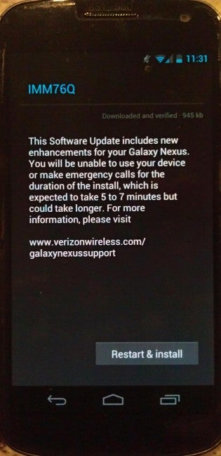 This could be the update that removes local search from the Samsung GALAXY Nexus - Is this the update that lets the Samsung GALAXY Nexus come back to the market?
