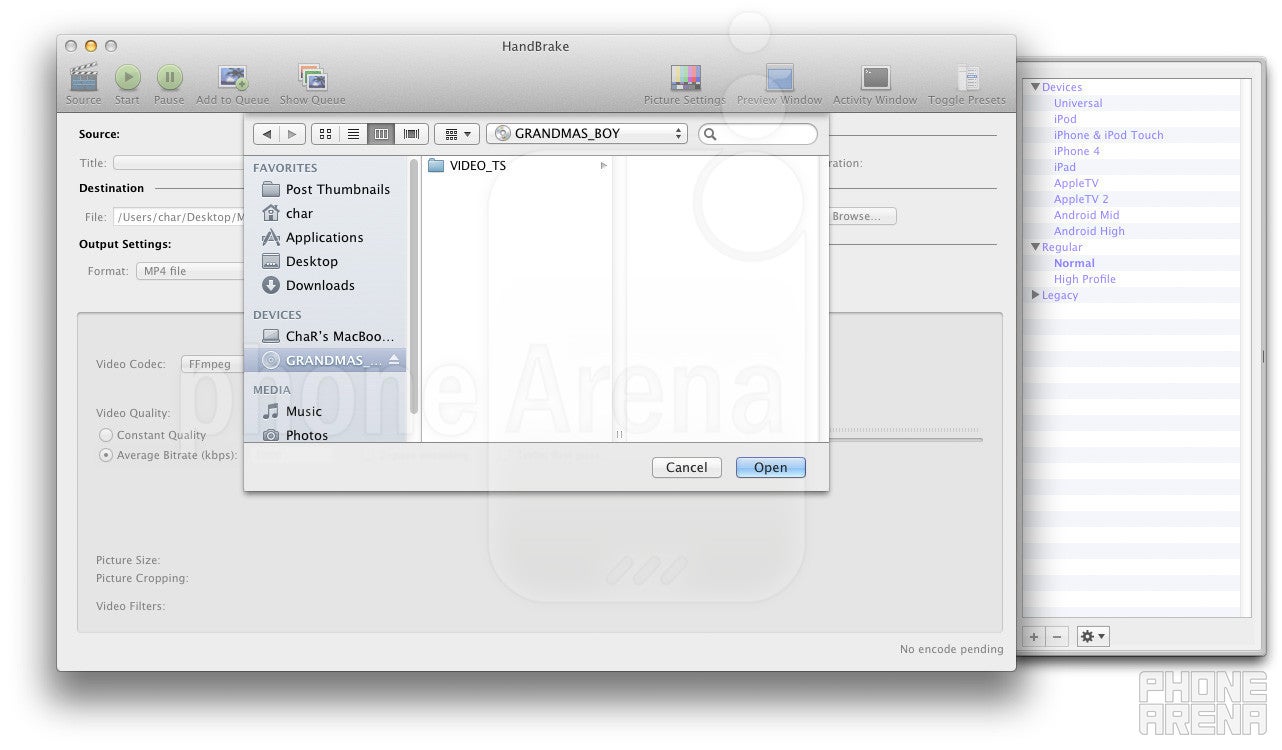 Select Source - How to rip DVDs to your mobile device