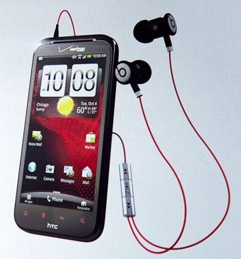 The HTC Rezound and the Beats Audio earphones - HTC Rezound still expected to get Android 4.0 update before end of July