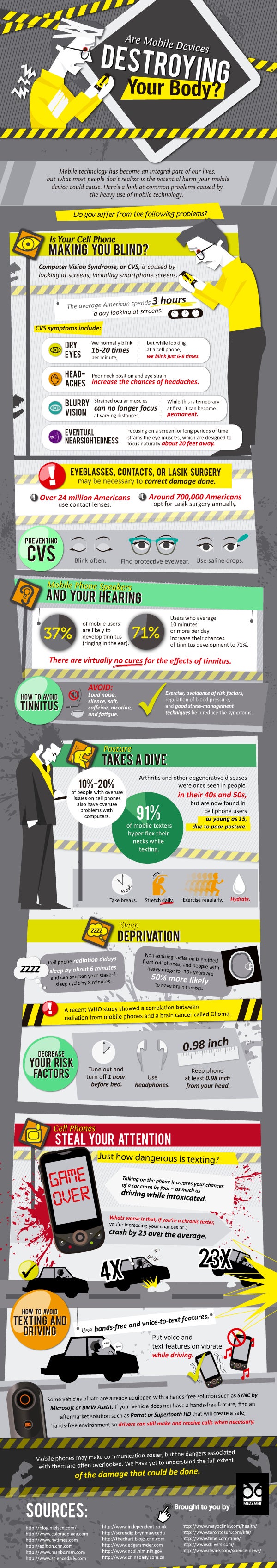 Mobile devices affect your health, what can you do about it (infographic)