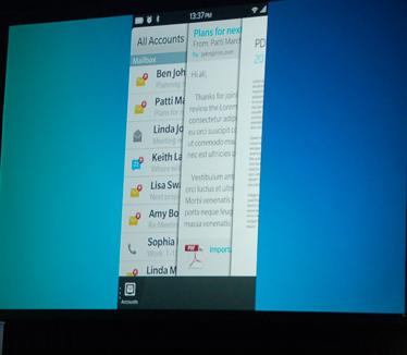 Smartphone fans applauded what they saw of BB10 - RIM CEO Heins says RIM better off with BlackBerry 10 delay