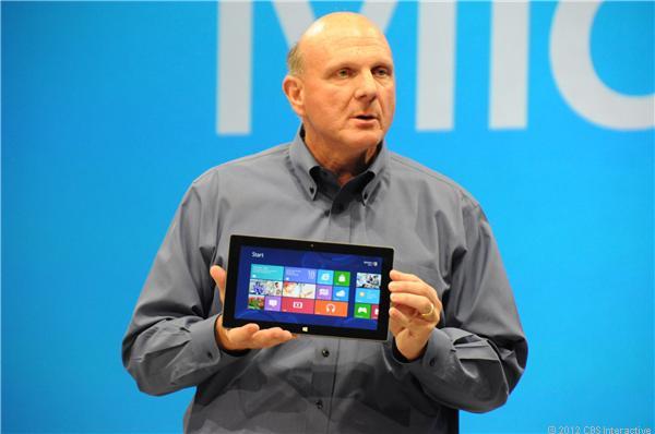 Microsoft CEO Steve Ballmer and the Surface Tablet - Microsoft to have 44 stores by the end of fiscal 2013