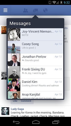 Latest Facebook update requires Froyo or above