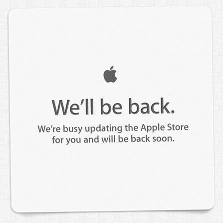 The Apple Store is temporarily down - Apple Store is down as of Wednesday morning