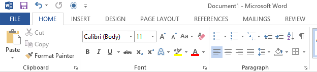 Office with no optimization for touch. - Microsoft shows how it optimized Office for touch