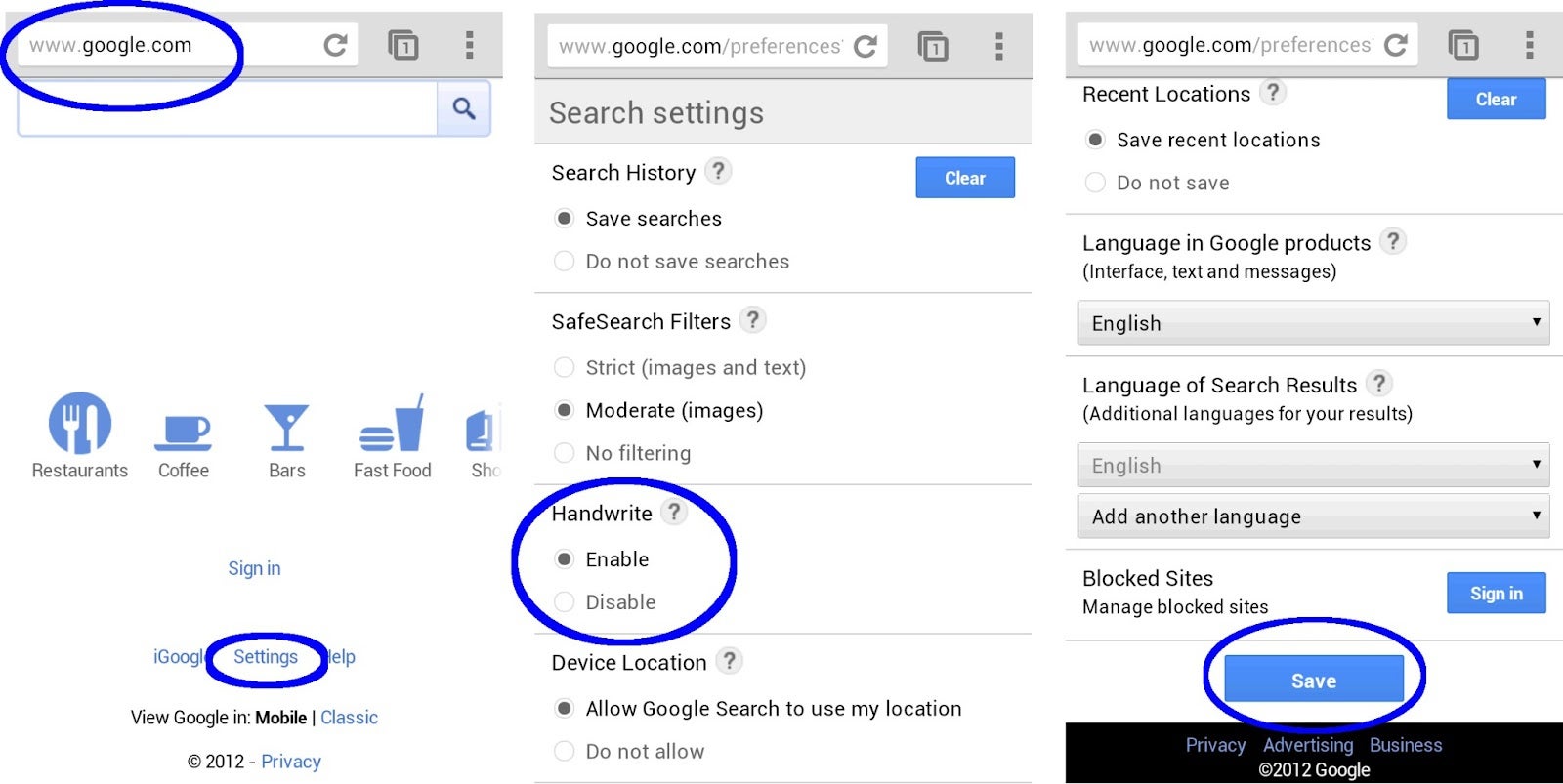 How to handwrite your Google searches directly on your smartphone or tablet screen