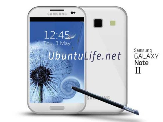 Samsung Galaxy Note II mock-up - Samsung Galaxy Note II specs preview