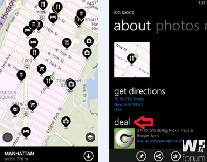 Screenshots from the updated Nokia Maps - Nokia Maps v2.5 offers live traffic, Groupon integration and more