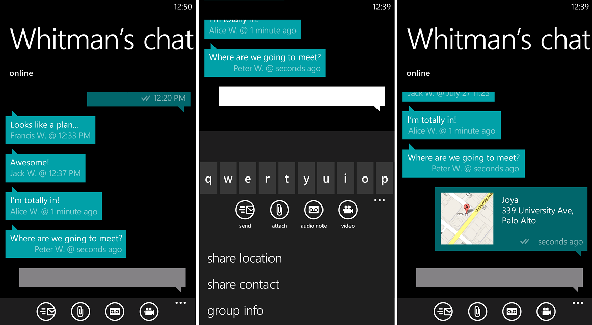 WhatsApp for Windows Phone 8 - Image of WhatsApp for Windows Phone 8 leaks