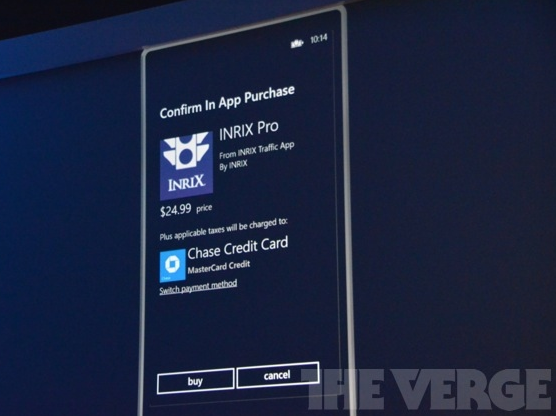 Example of in-app purchasing for Windows Phone - In-app purchasing coming to Windows Phone 8, not before