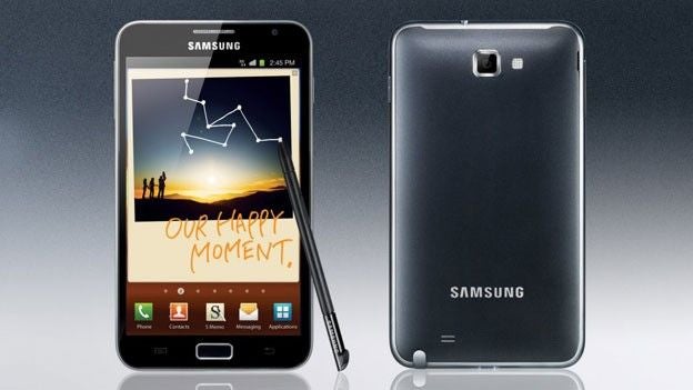 The original Samsung Galaxy Note cam with a 5.3-inch HD display. - Samsung Galaxy Note II said to have flexible, thinner 5.5-inch AMOLED display
