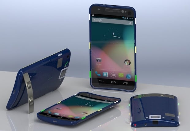 The concept Google Nexus D - Google Nexus D concept phone has all of the curves