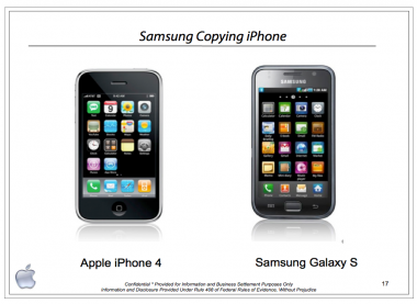 The cover of Apple&#039;s October 5th 2010 presentation to Samsung - Samsung declined the opportunity to license Apple&#039;s patents in 2010