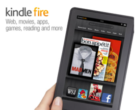 A female hand holds the Amazon Kindle Fire - Apple iPad barely beats out the Amazon Kindle Fire for the highest customer satisfaction