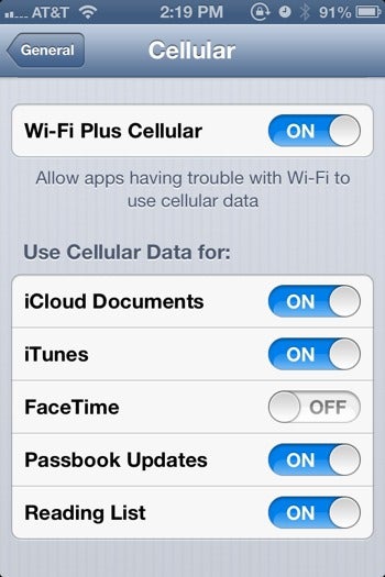 iOS 6, beta 4 features a setting for Wi-Fi Plus Cellular - iOS 6 beta adds &#039;Wi-Fi plus Cellular&#039; setting to ensure reliable network connection for apps