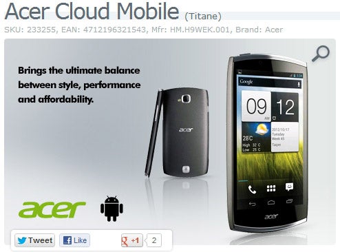 Acer CloudMobile set to finally launch in September