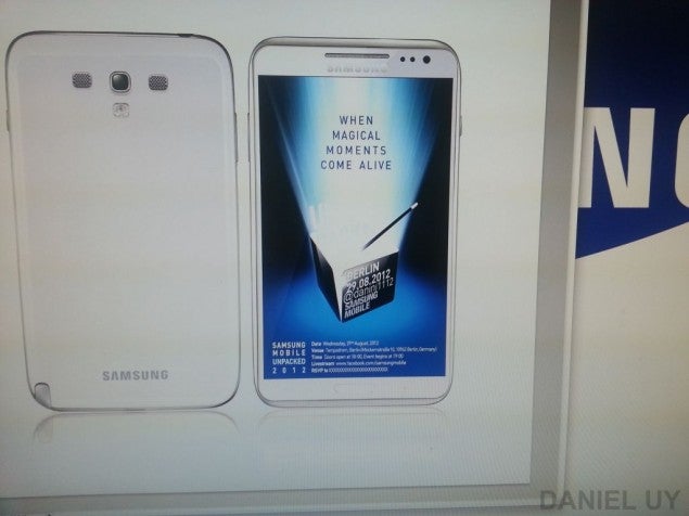 Is this the real thing? - Another Samsung GALAXY Note II leak, the second of the day, appears to be the real deal