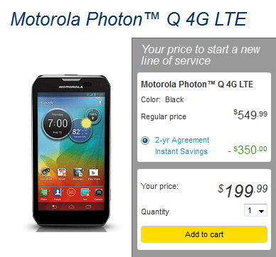 The Motorola PHOTON Q 4G LTE launches today via Sprint - Motorola PHOTON Q 4G LTE available today from Sprint