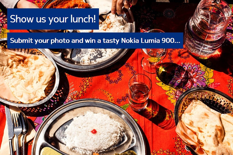 Nokia giving away 5 Lumia 900 smartphones, wants photos of your lunch in return