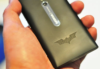 The Dark Knight Rises special edition of the Nokia Lumia 800 - The Dark Knight Rises: Prologue app is exclusive for Nokia Lumia phones and shows events before the movie