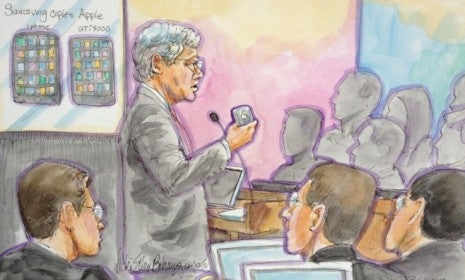 Apple's attorney Harold McElhinny gave his closing argument on Tuesday - Closing arguments have started in Apple v. Samsung patent trial