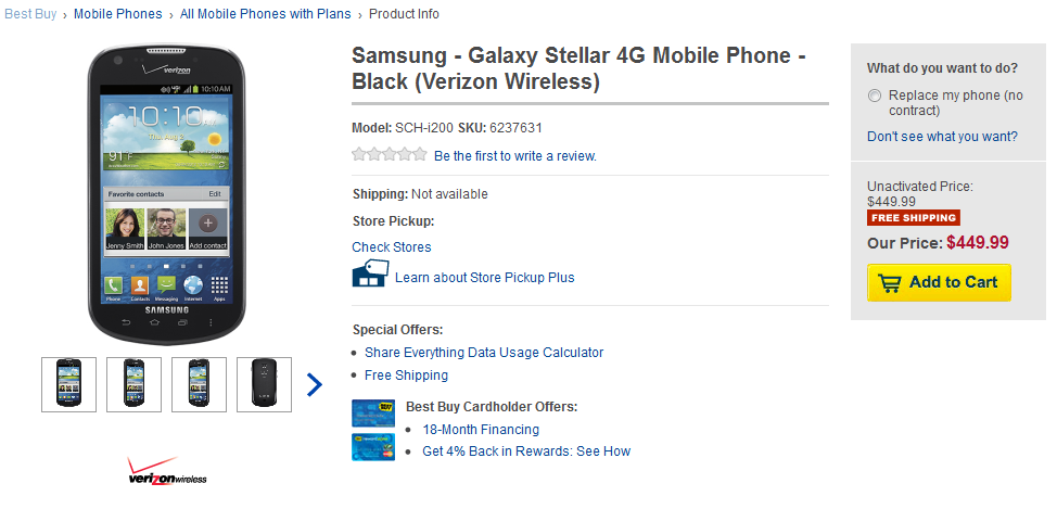 The Samsung Galaxy Stellar is now available from Best Buy Mobile with no contract - Samsung Galaxy Stellar available at Best Buy Mobile; what's the Starter mode?