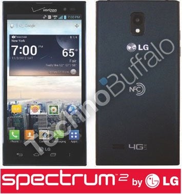 Previously, we saw this leak of the LG Spectrum 2 - Pictures of Verizon's LG Spectrum 2 leak
