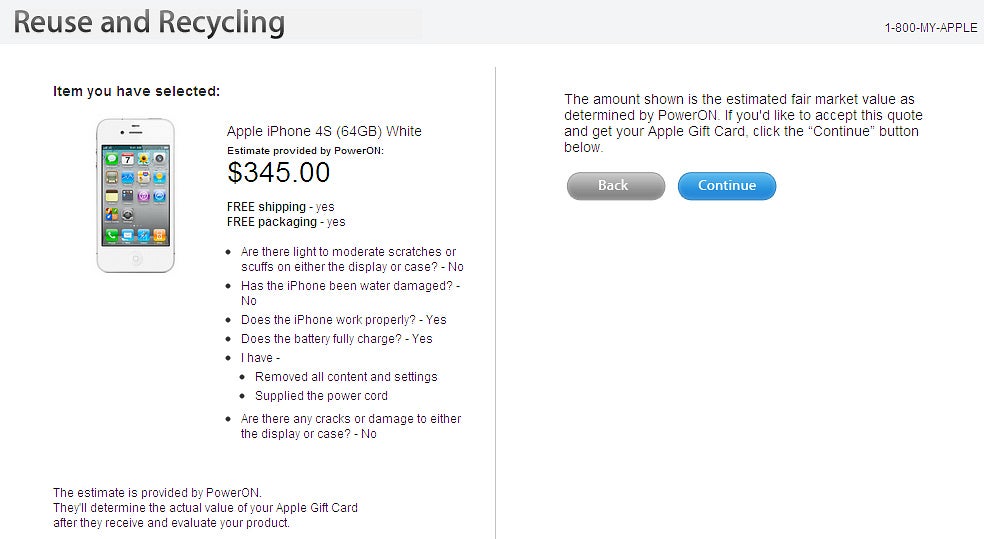 Apple wants to recycle your used iPhone 4S - Apple wants your used iPhone 4S, spares up to $345 for it