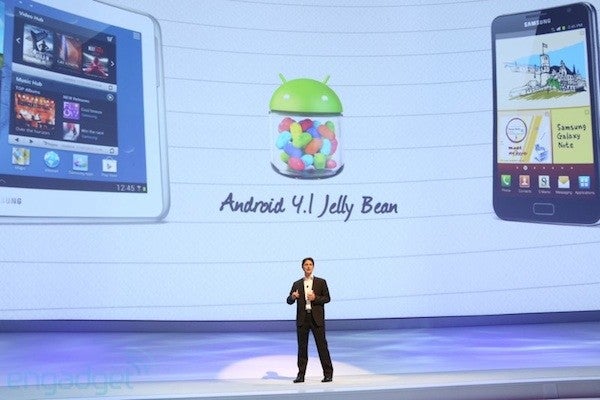Android 4.1 is coming "very soon" to a pair of new Samsung devices - Samsung says Jelly Bean coming "very soon" to Samsung Galaxy S III and Samsung GALAXY Note 10.1