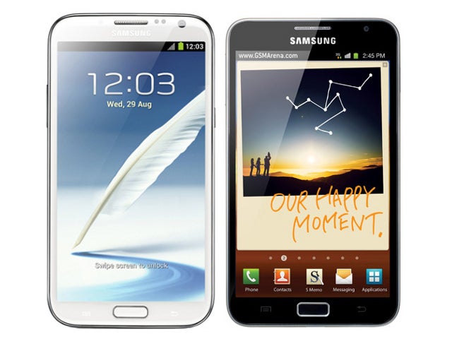 Galaxy Note II (left) next to Galaxy Note (right) - Galaxy Note II vs Note: should you upgrade?