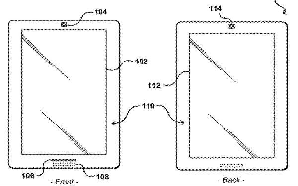 Amazon has patented a dual-screen tablet with one LCD panel on the front and a static e-ink display on back - Amazon gets patent for tablet with a screen on both front and back