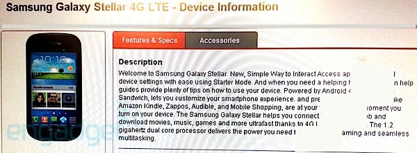 Samsung Galaxy Stellar 4G LTE coming to Verizon on September 6th